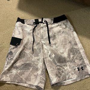 Under Armour Swim Suit, Waist 32, White